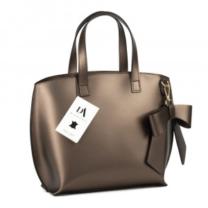 Geanta dama din piele naturala DiAmanti Fiorenza Oro Bronz